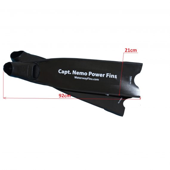 Captain Nemo Fiberglass Lite fins Black